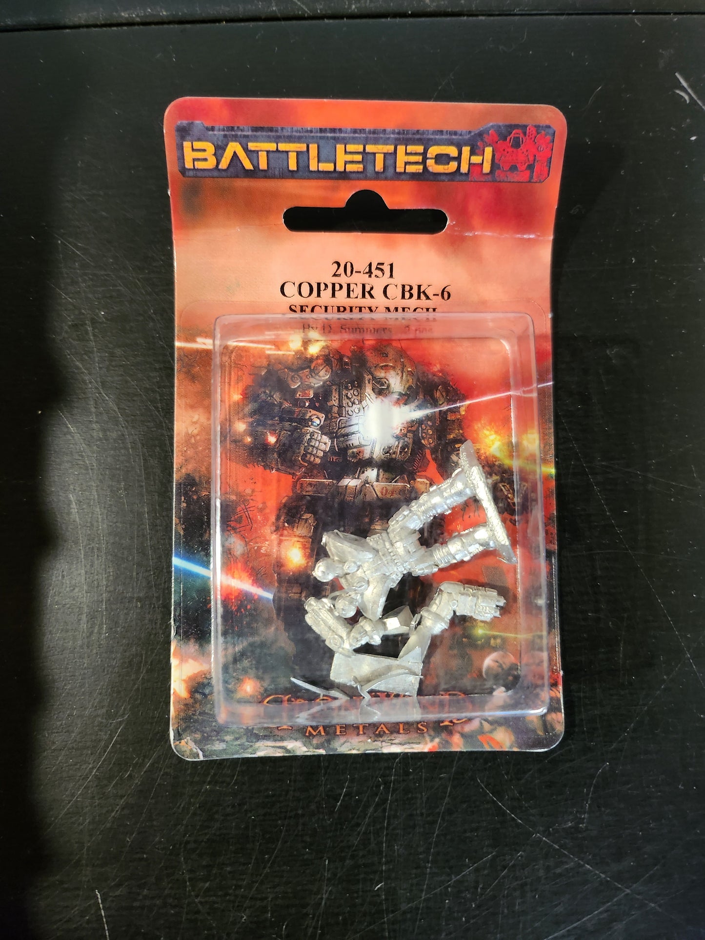 BattleTech: 20-451 Copper Security Mech CBK-6 (*See Per Order Flat Rate Shipping)