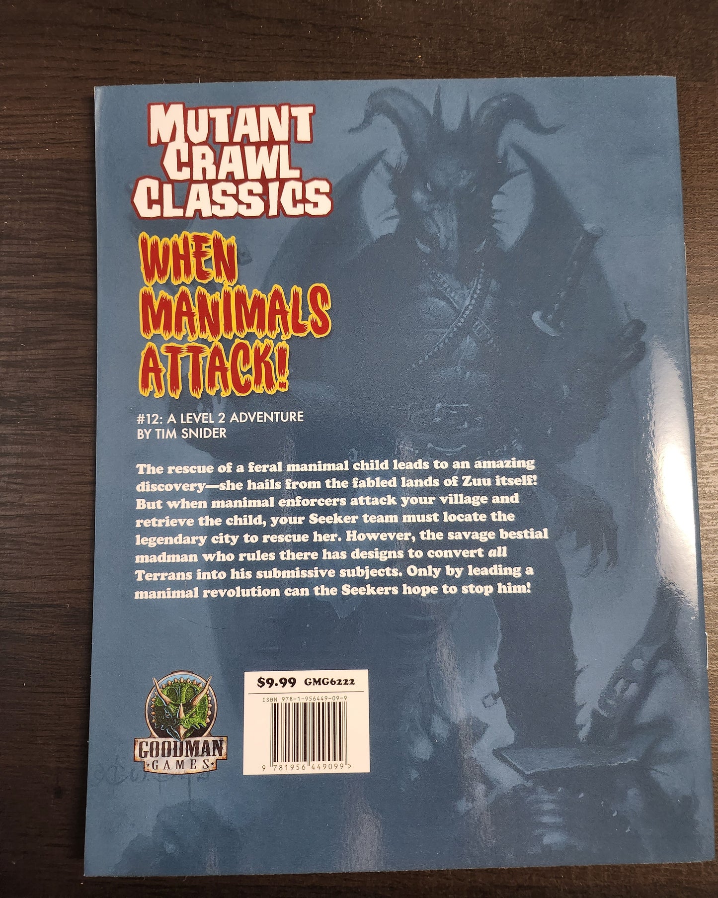 Mutant Crawl Classics: When Manimals Attack! (*See Per Order Flat Rate Shipping)