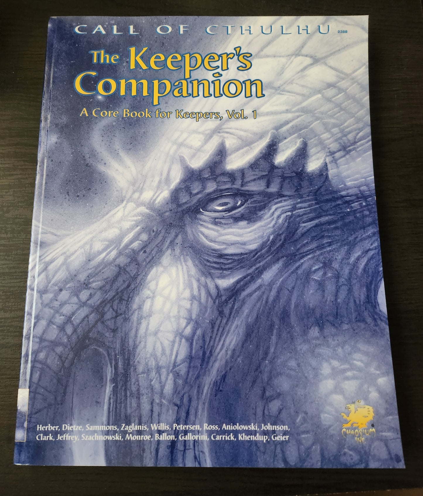 Call of Cthulhu: Keepers Companion vol. 1 (*See Per Order Flat Rate Shipping)