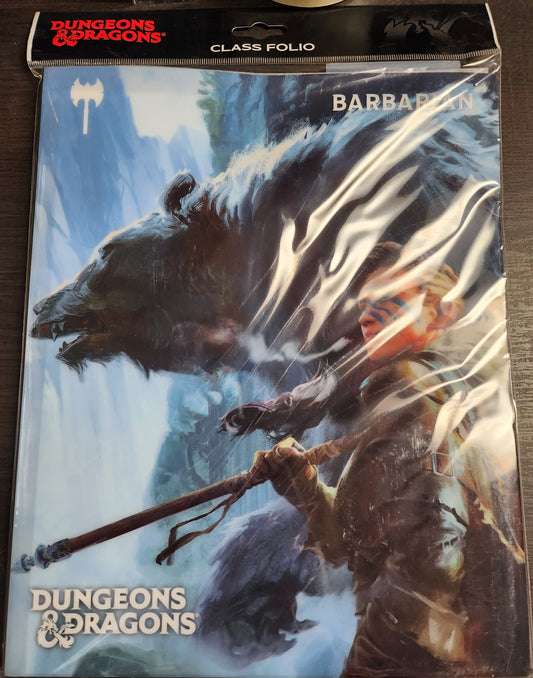 DUNGEONS & DRAGONS D&D Class Folio Barbarian Ultra Pro (*See Per Order Flat Rate Shipping)