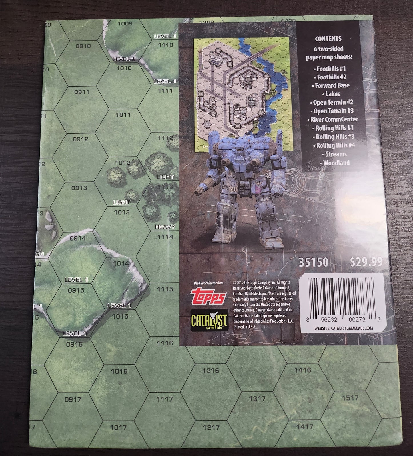 Battletech Map Pack Grassland (*See Per Order Flat Rate Shipping)