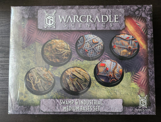 Warcradle Scenics Swamp & Industrial Medium Bases Set (*See Per Order Flat Rate Shipping)