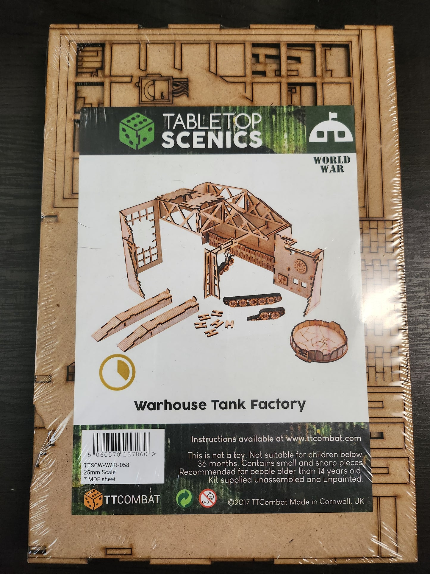 World War Scenics Warehouse Tank Factory (*See Per Order Flat Rate Shipping)