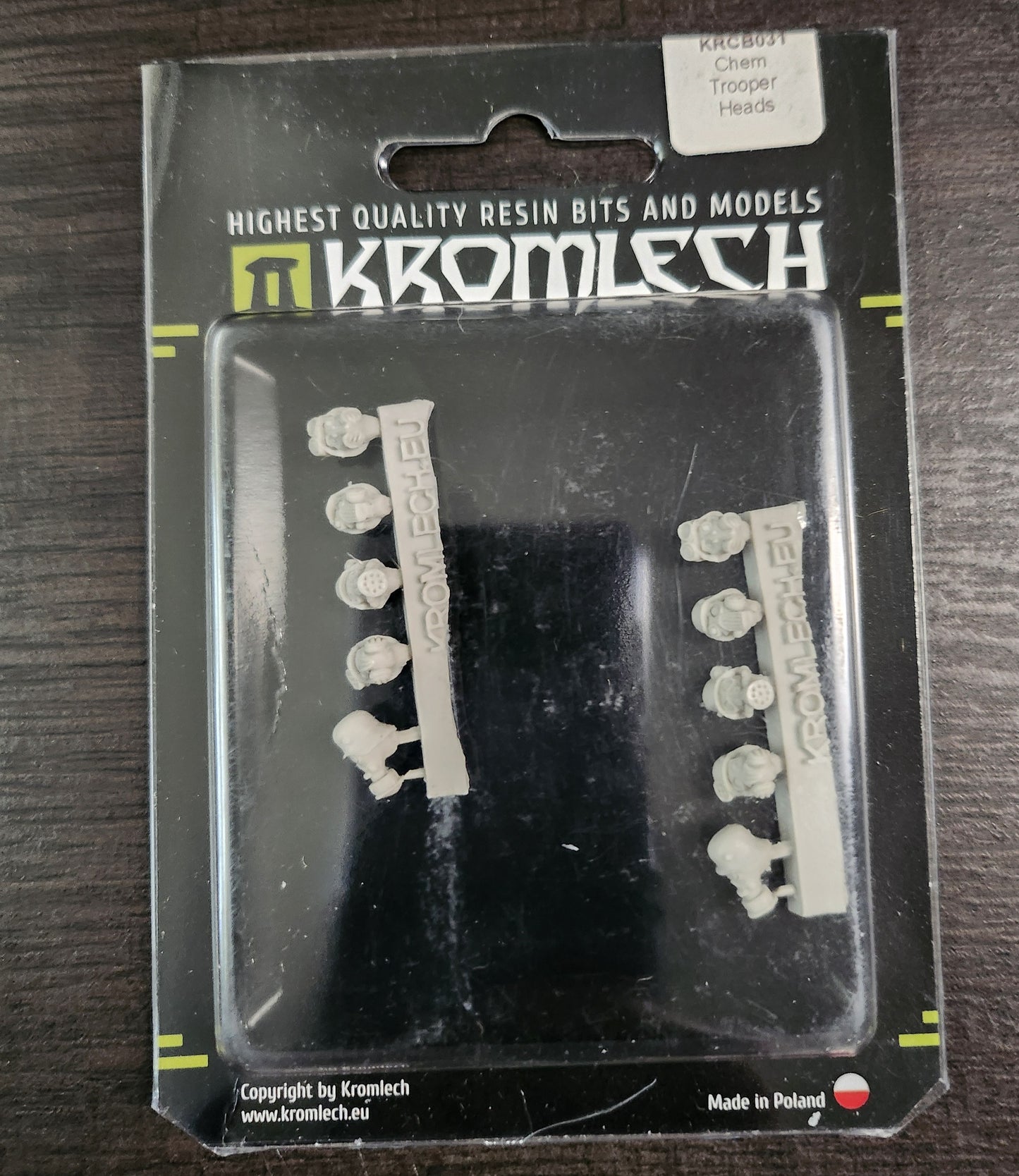 Kromlech Chem Toopers Heads W/ Gas Masks (*See Per Order Flat Rate Shipping)
