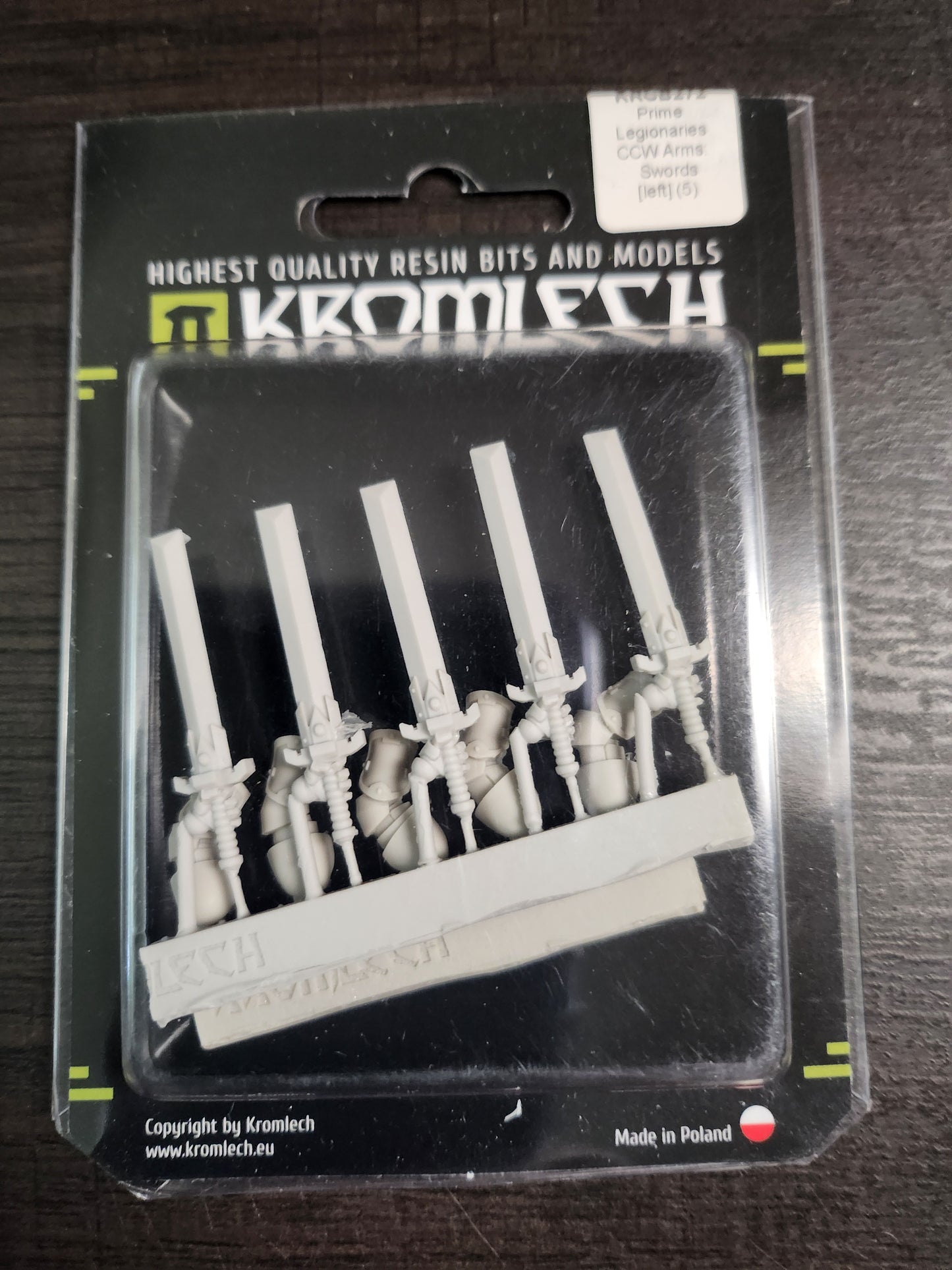 Kromlech Conversion Bitz Prime Legionaries CCW Arms Swords [Left] (5)(*See Per Order Flat Rate Shipping)