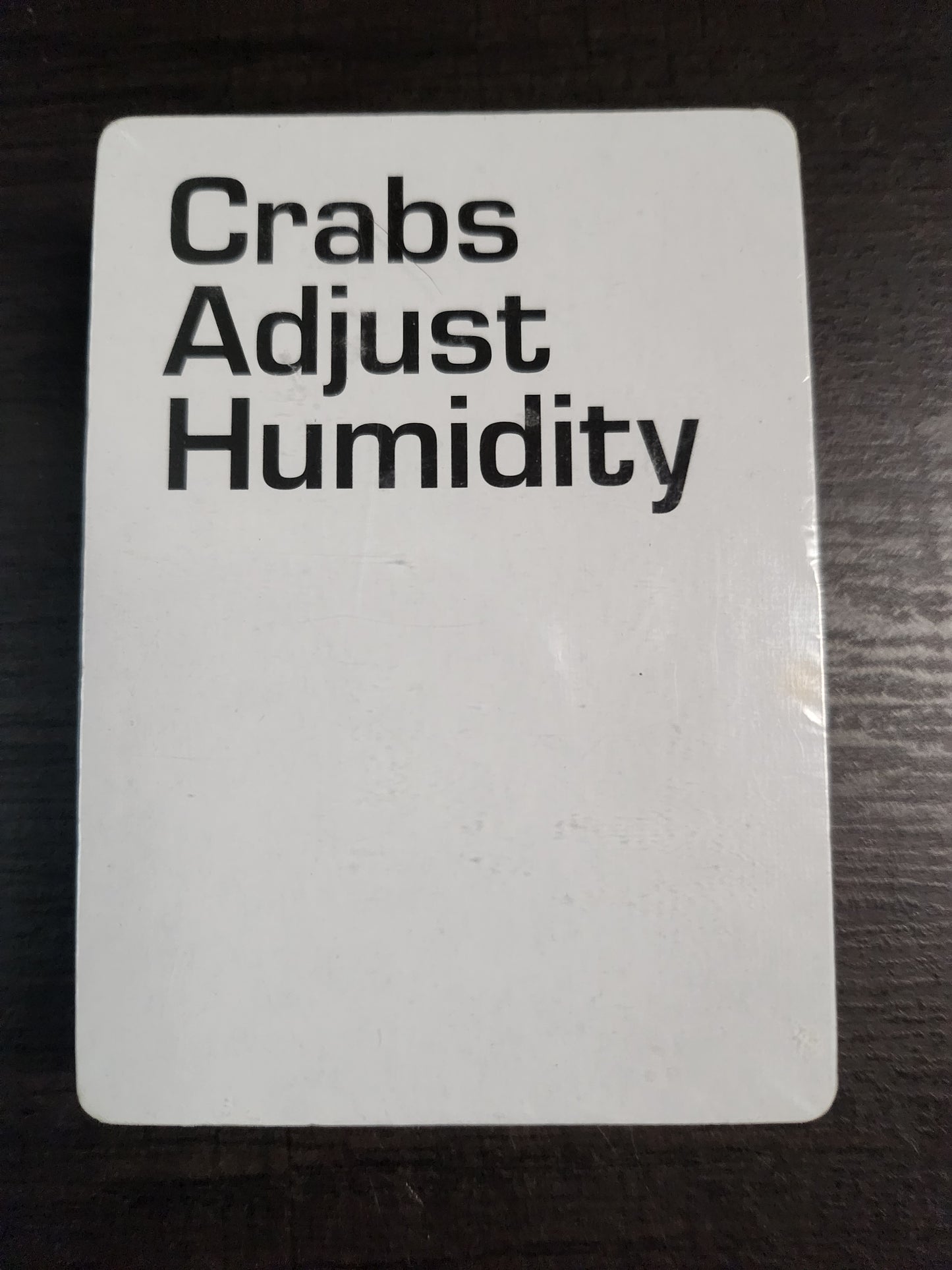 Crabs Adjust Humidity Blank Cards (*See Per Order Flat Rate Shipping)