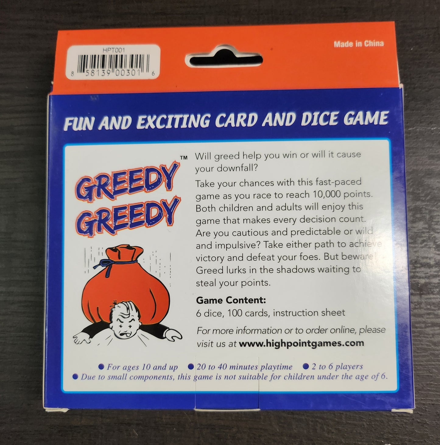 Greedy Greedy Card and Dice Game (*See Per Order Flat Rate Shipping)