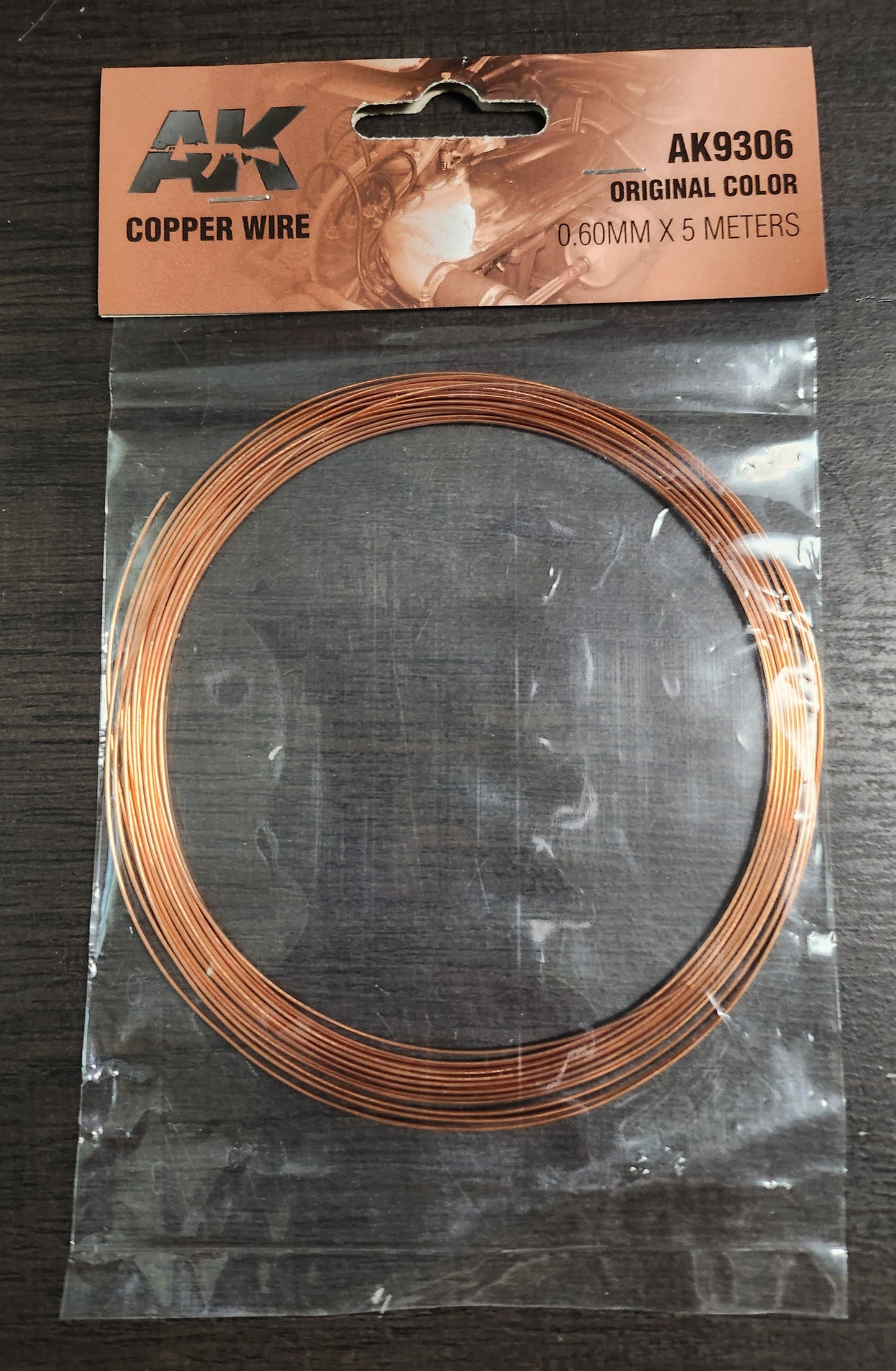 AK Interactive Copper Wire .60mm x 5 Meters (*See Per Order Flat Rate Shipping)