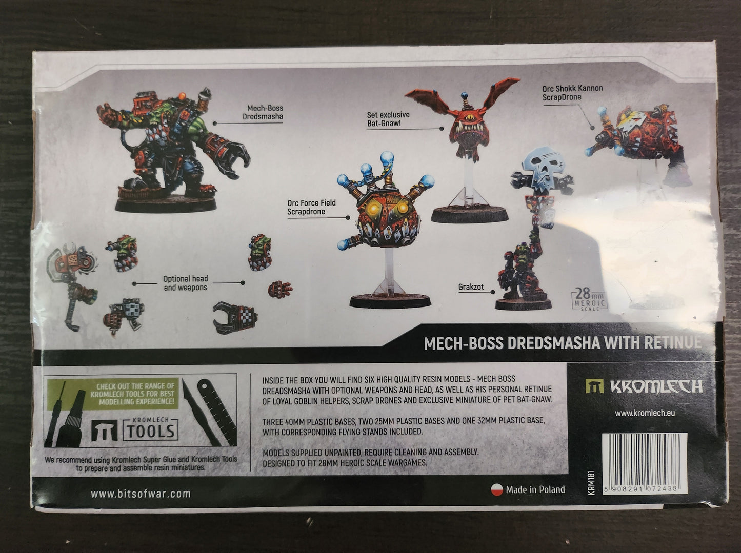 Kromlech Miniatures Mech-Boss Dredsmasha with Retinue (6)(*See Per Order Flat Rate Shipping)