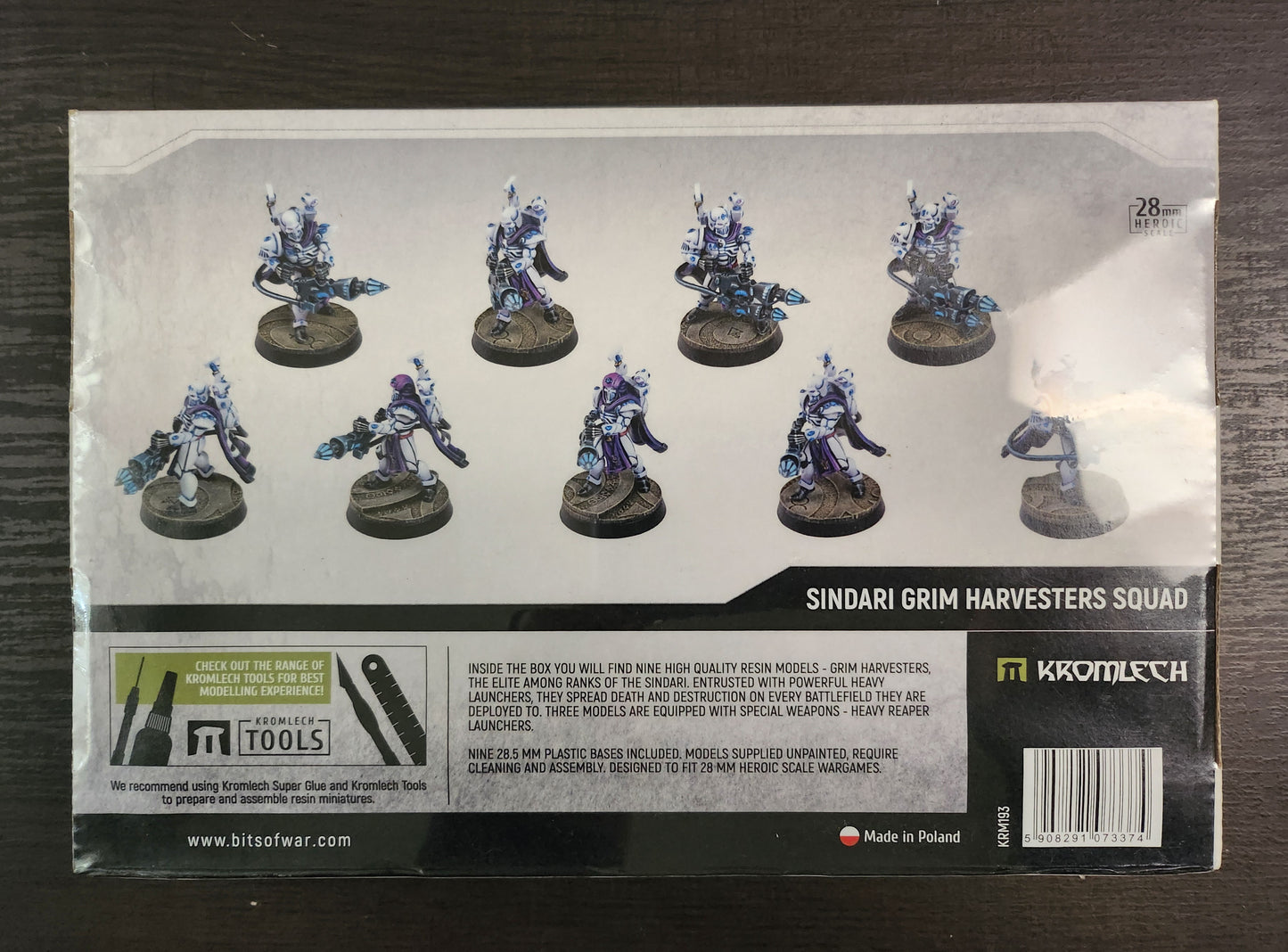 Kromlech Miniatures Sindari Grim Harvesters Squad (9)(*See Per Order Flat Rate Shipping)