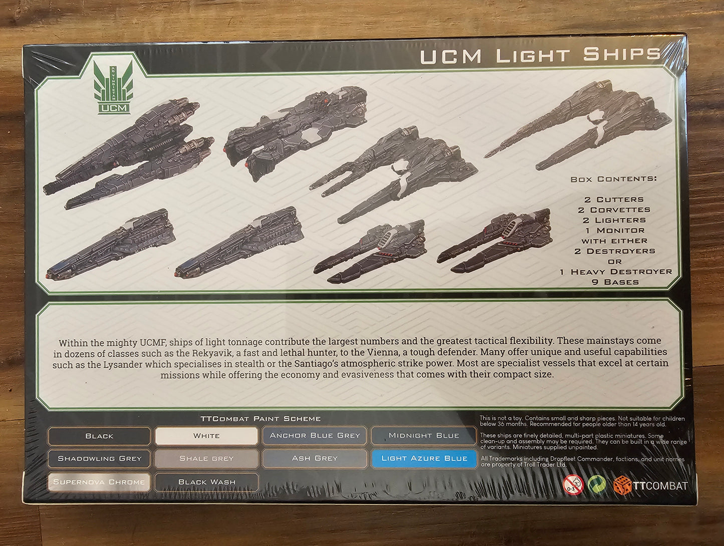 Dropfleet Commander UCM Light Ships (*See Per Order Flat Rate Shipping)