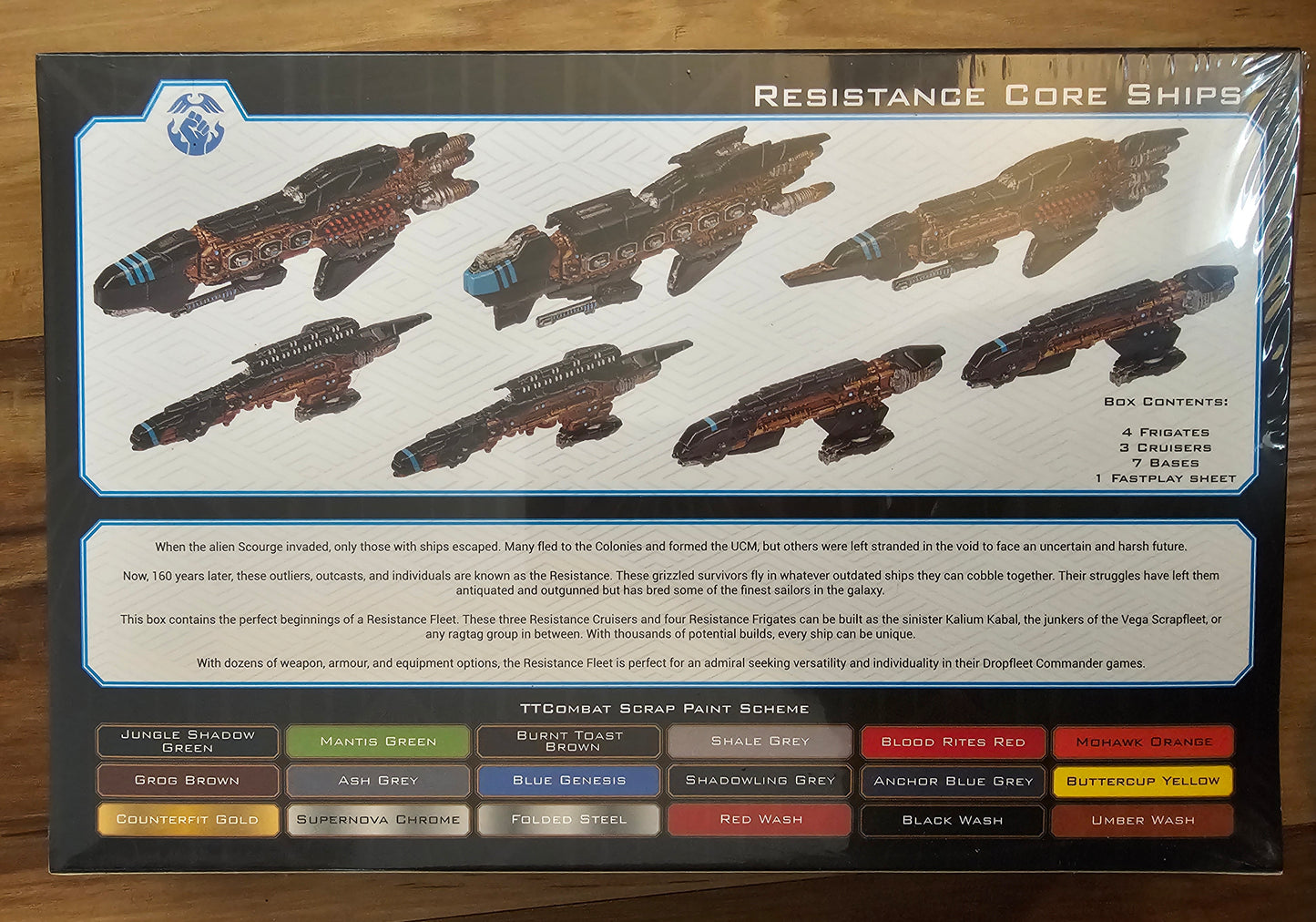 Dropfleet Commander Resistance Core Ships (*See Per Order Flat Rate Shipping)