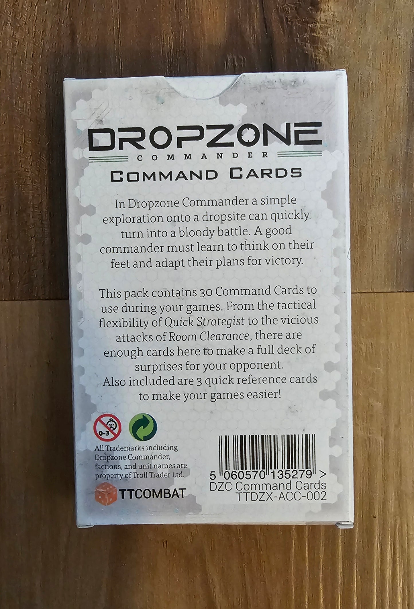 Dropzone Commander Command Cards (*See Per Order Flat Rate Shipping)