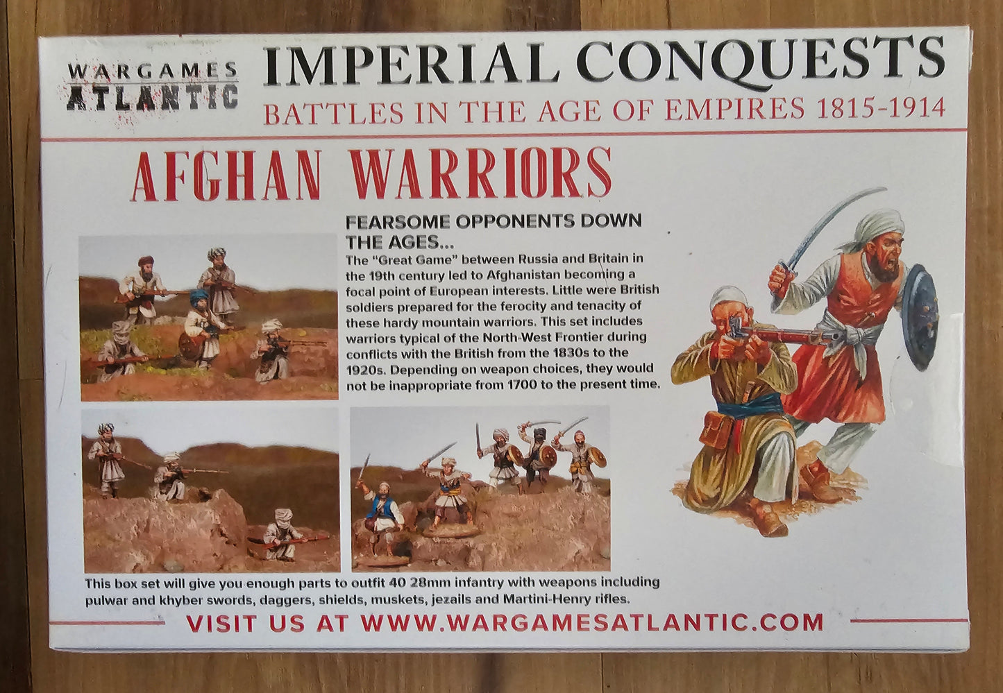 Wargames Atlantic Afghan Warriors (*See Per Order Flat Rate Shipping)