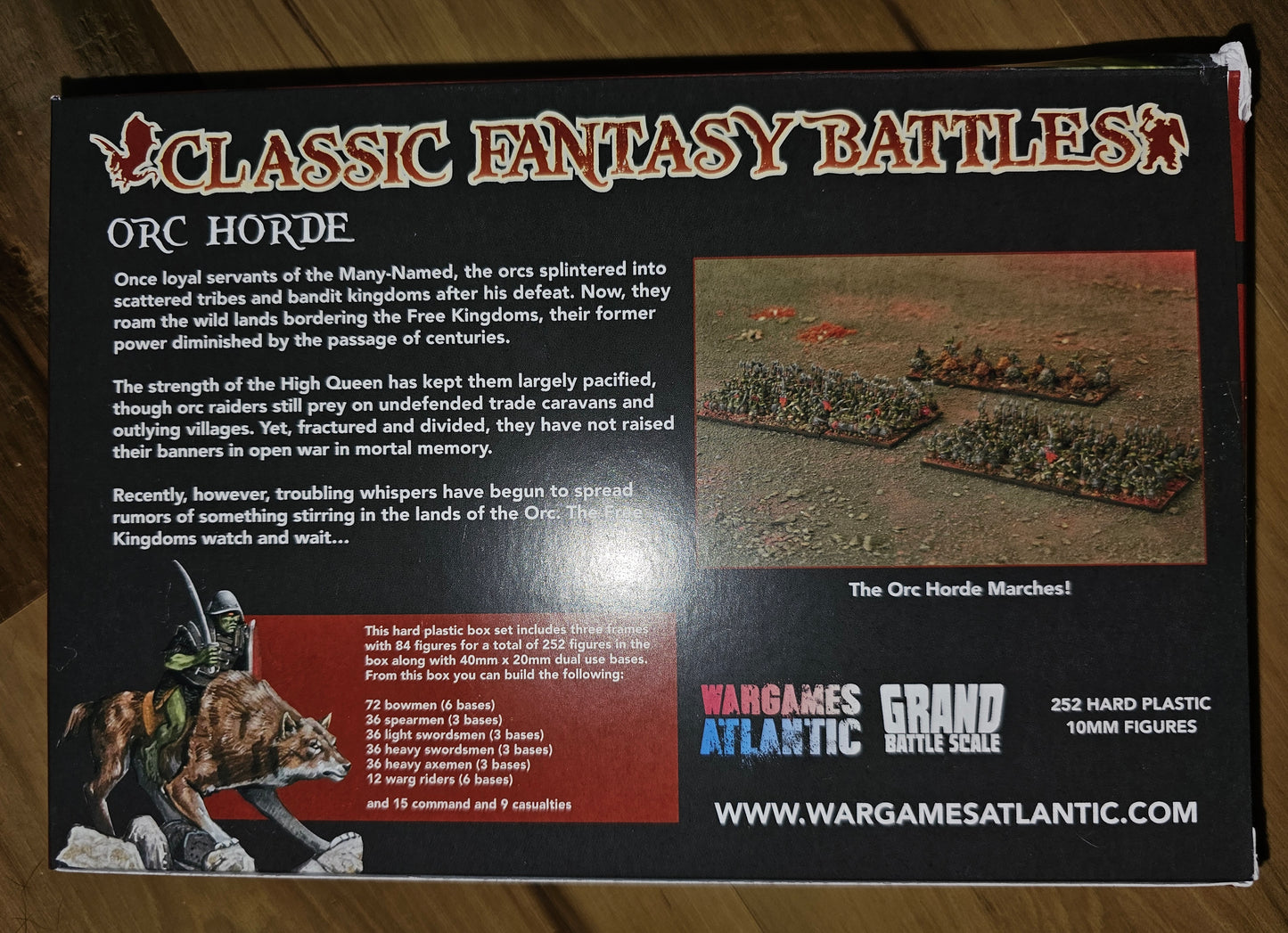 Wargames Atlantic Classic Fantasy Battles Orc Horde (*See Per Order Flat Rate Shipping)