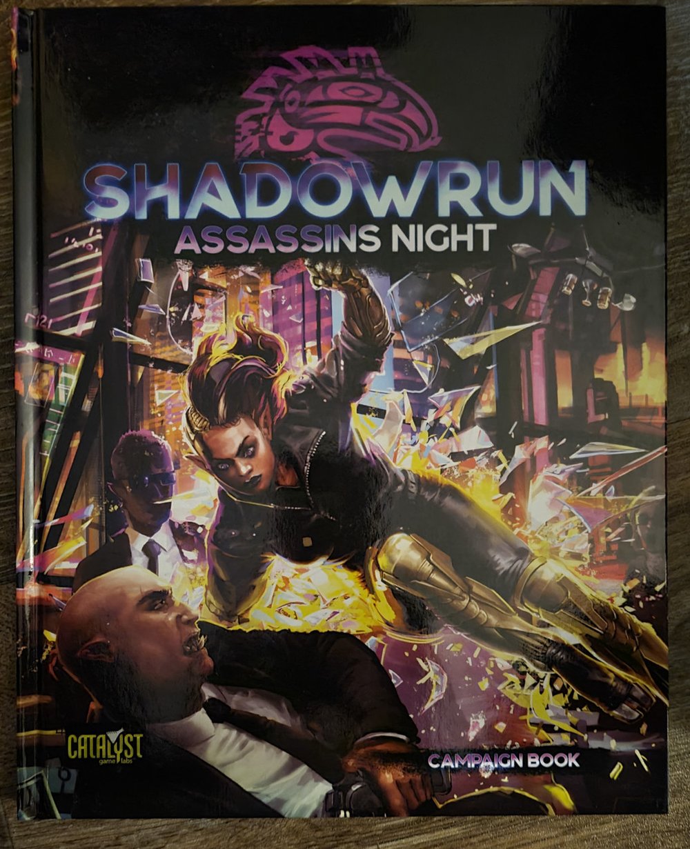 Shadowrun RPG 6th Edition Assassins Night (*See Per Order Flat Rate Shipping)