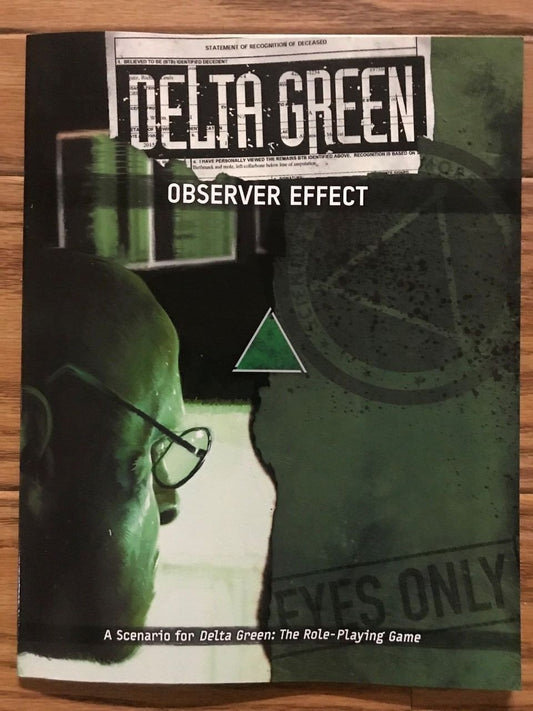 Delta Green RPG: Observer Effect (*See Per Order Flat Rate Shipping)