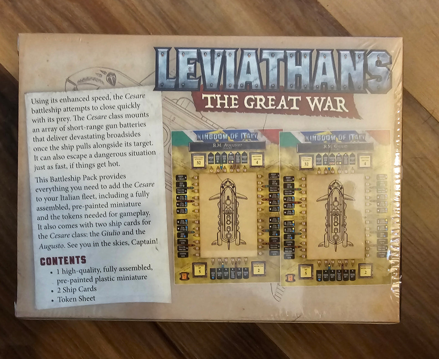 Leviathans Battleship Ship Pack Cesare (Italian) (*See Per Order Flat Rate Shipping)