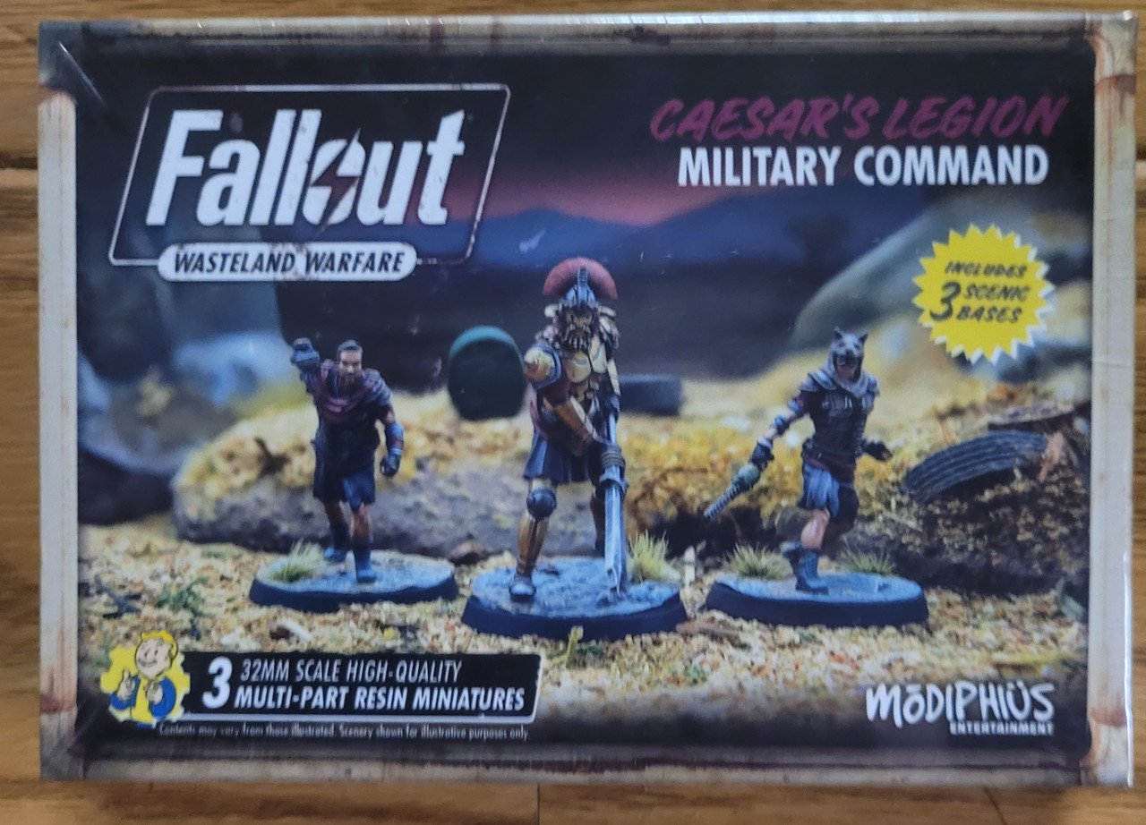 Fallout Wasteland Warfare  Caesar's Legion Military Command (*See Per Order Flat Rate Shipping)