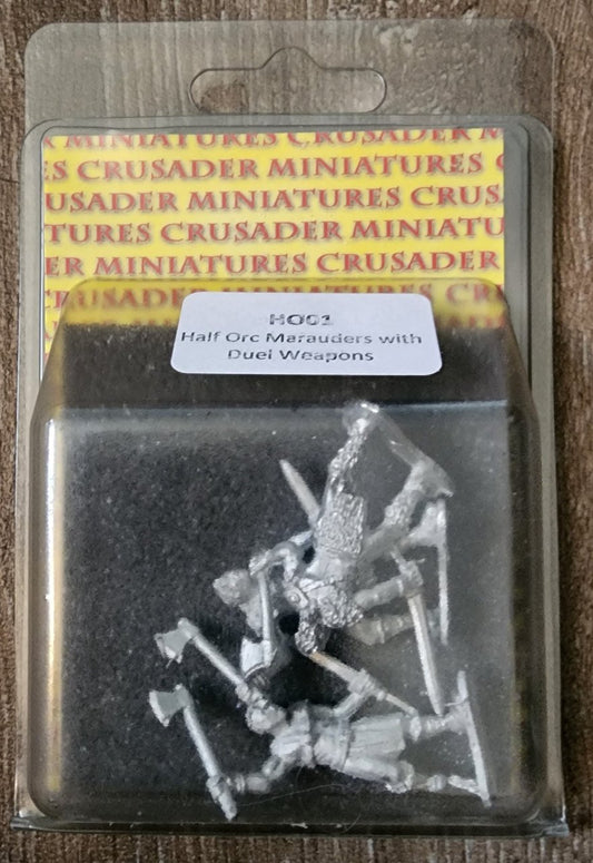 28mm Fantasy Half Orc Marauders with Dual Weapons (3) (*See Per Order Flat Rate Shipping)