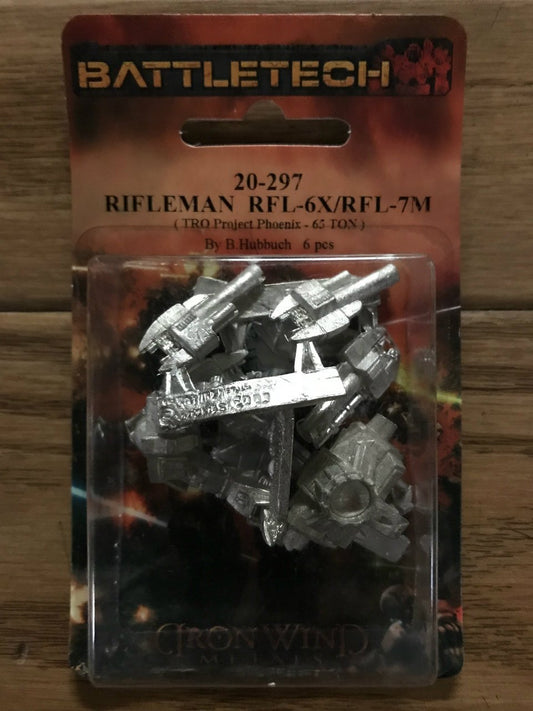 Battletech Rifleman RFL-6X/RFL-7M 20-297 (*See Per Order Flat Rate Shipping)