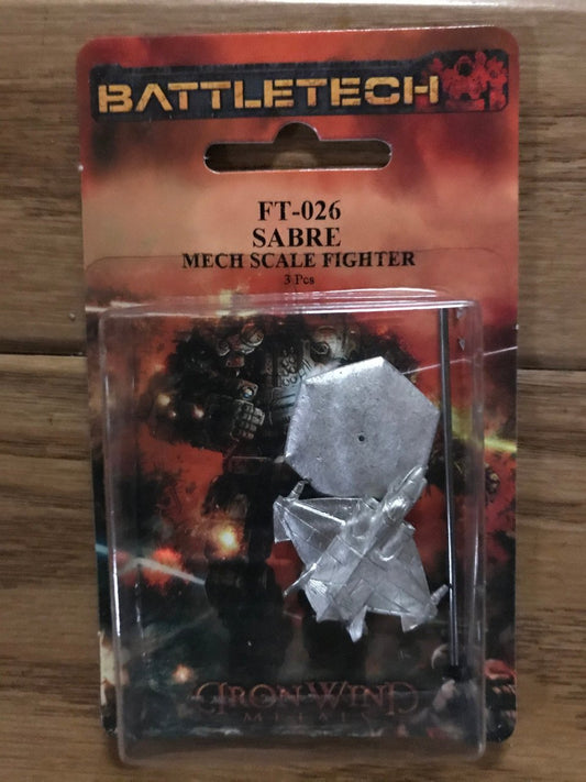 Battletech FT-026 Sabre Mech Scale Fighter (*See Per Order Flat Rate Shipping)