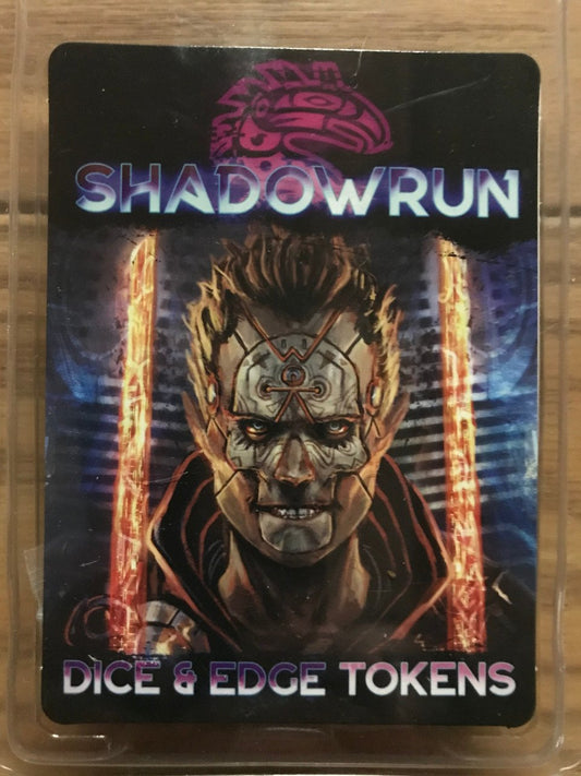 Shadowrun RPG 6th Edition: Dice & Edge Tokens (*See Per Order Flat Rate Shipping)