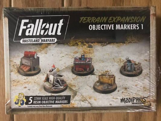 Fallout: Wasteland Warfare Objective Markers 1  (*See Per Order Flat Rate Shipping)