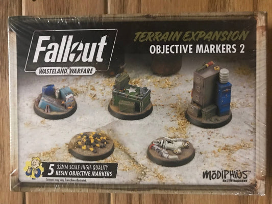 Fallout: Wasteland Warfare Objective Markers 2 (*See Per Order Flat Rate Shipping)