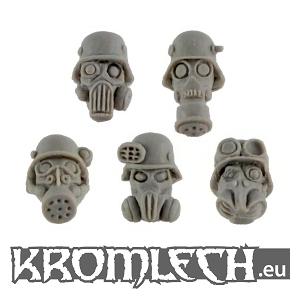 Kromlech Chem Toopers Heads W/ Gas Masks (*See Per Order Flat Rate Shipping)