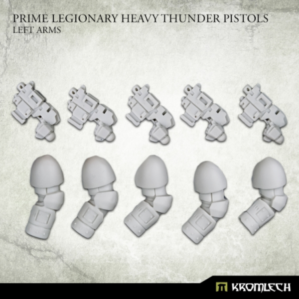 Kromlech Conversion Bitz Prime Legionaries CCW Arms Heavy Thunder Pistols [Left] (5) (*See Per Order Flat Rate Shipping)