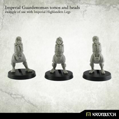 Kromlech Imperial Guardswoman Torsos and Head (*See Per Order Flat Rate Shipping)