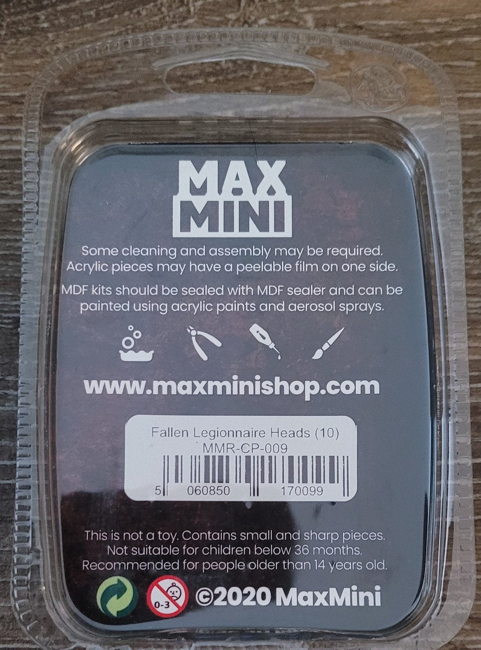 MaxMini Fallen Legionnaire Heads (10) (*See Per Order Flat Rate Shipping)