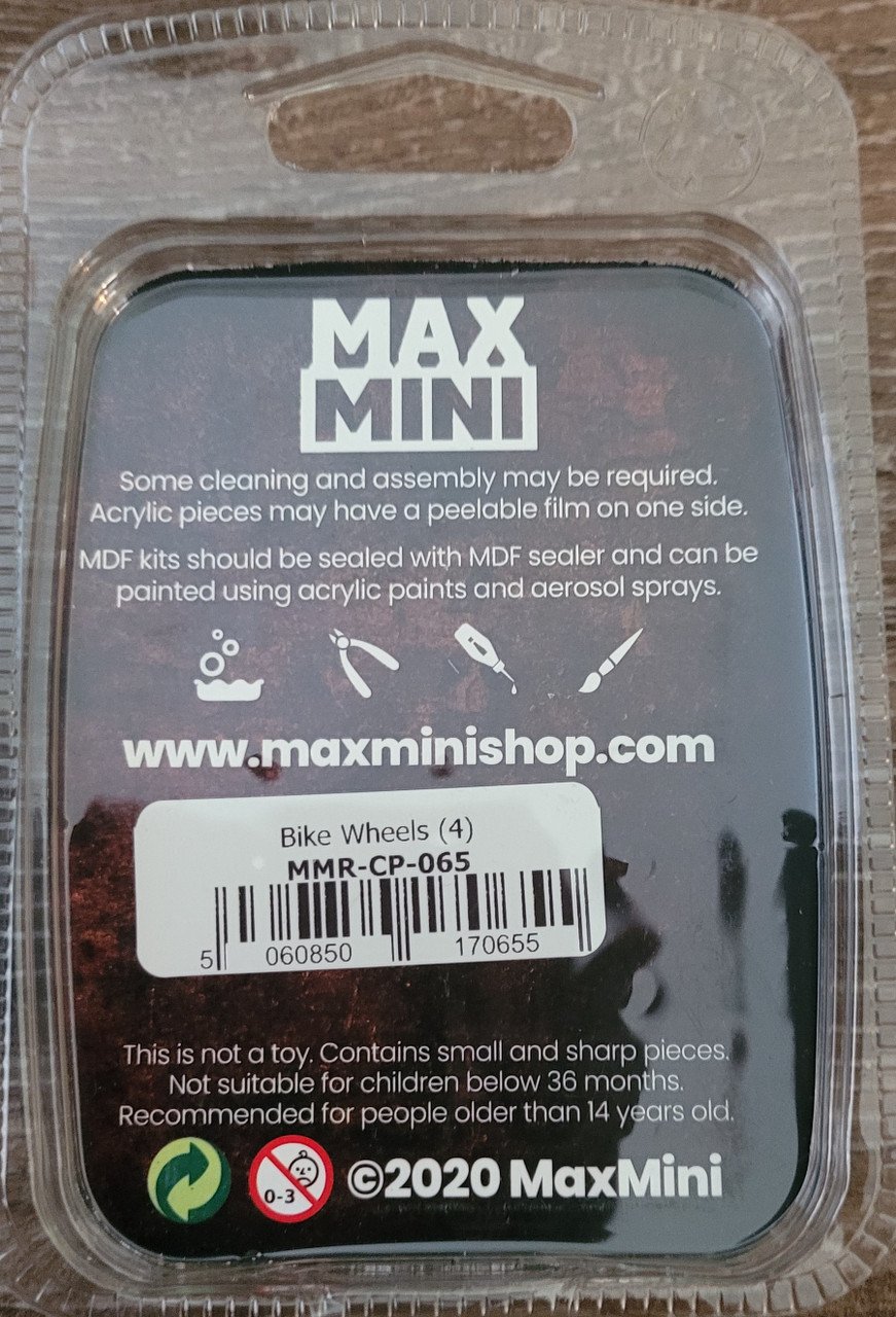 MaxMini Bike Wheeles (4) (*See Per Order Flat Rate Shipping)