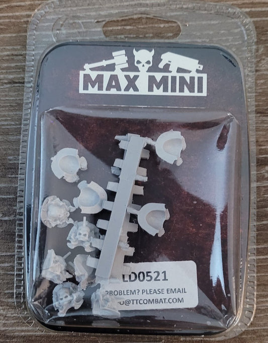MaxMini Skull Shoulder Pads (10) (*See Per Order Flat Rate Shipping)