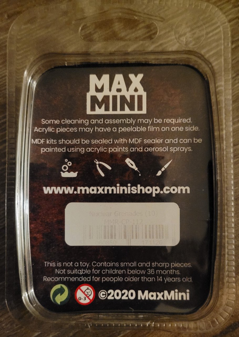 MaxMini Nuclear Grenades (10) (*See Per Order Flat Rate Shipping)
