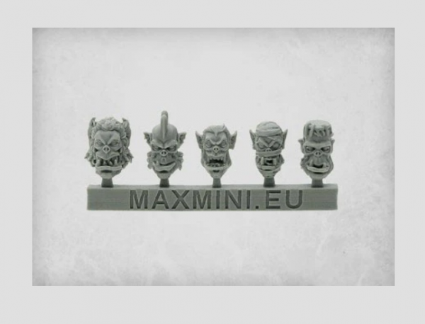 MaxMini Monster Orcs Heads (10) (*See Per Order Flat Rate Shipping)