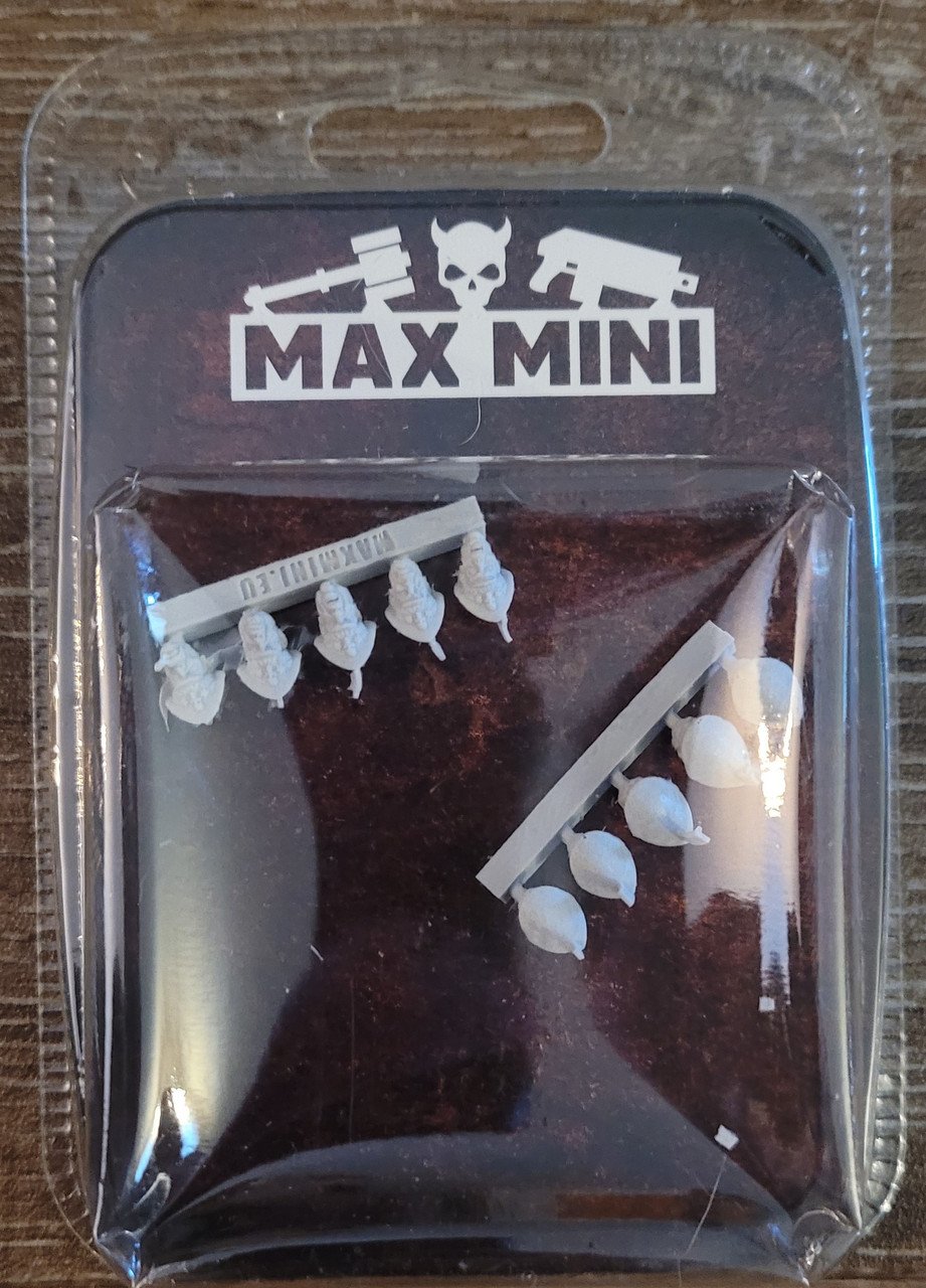 MaxMini Officers Heads (10) (*See Per Order Flat Rate Shipping)