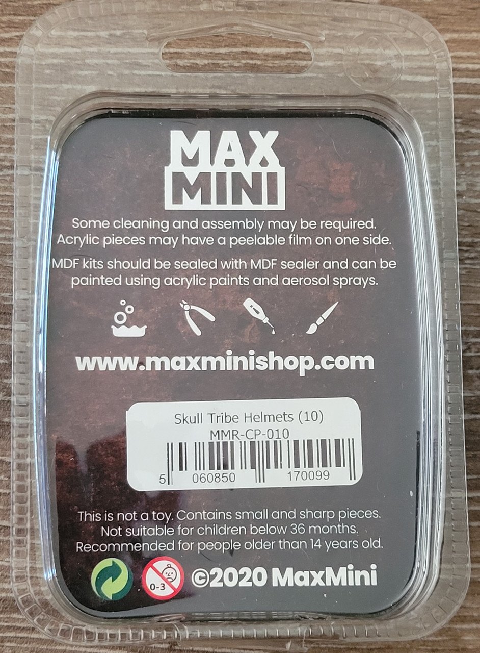Max Mini Skull Tribe Helmets (10) (*See Per Order Flat Rate Shipping)