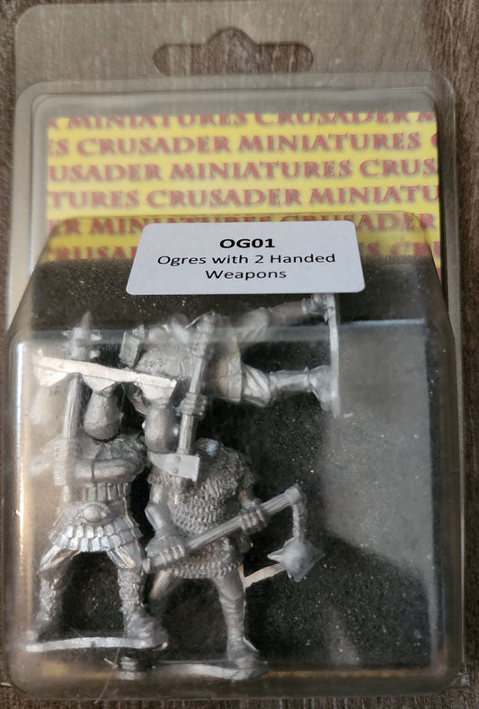 28mm Fantasy Ogres with 2 Handed Weapons (3) (*See Per Order Flat Rate Shipping)