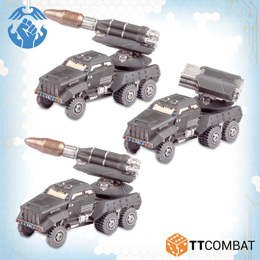 Dropzone Commander Kalium Storm Artillery Wagons (*See Per Order Flat Rate Shipping)