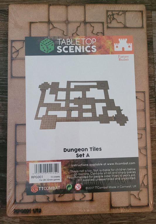 RPG Scenics Dungeon Tiles Set A  (*See Per Order Flat Rate Shipping)