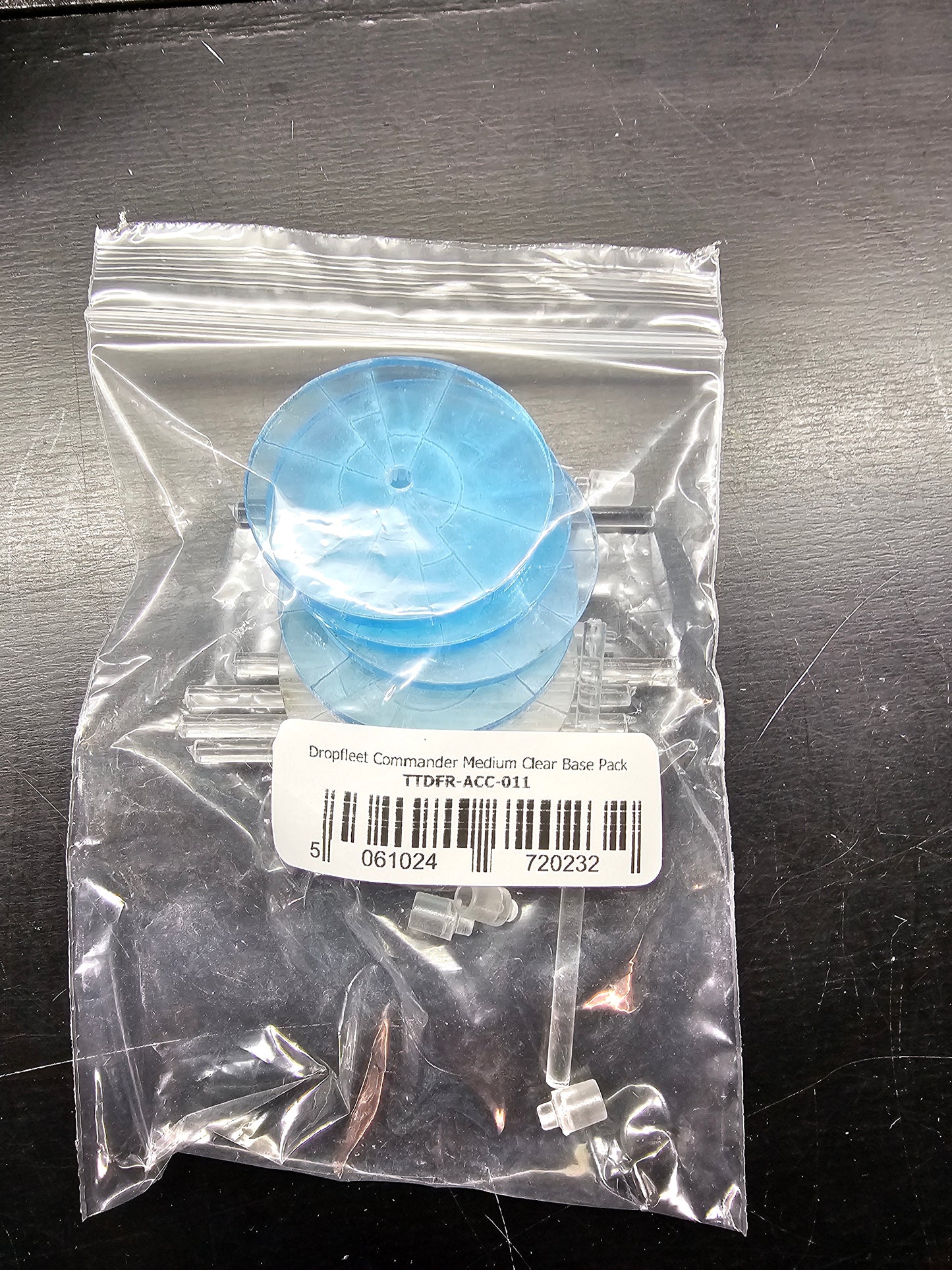 Dropfleet Commander Medium Clear Base Pack (bag) (*See Per Order Flat Rate Shipping)