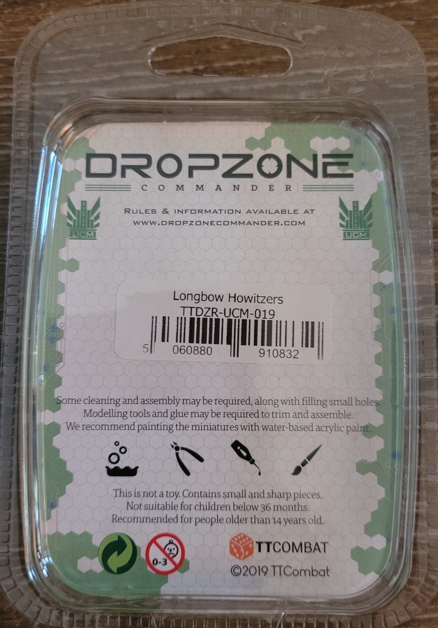 DropZone Commander Longbow Howitzers (*See Per Order Flat Rate Shipping)