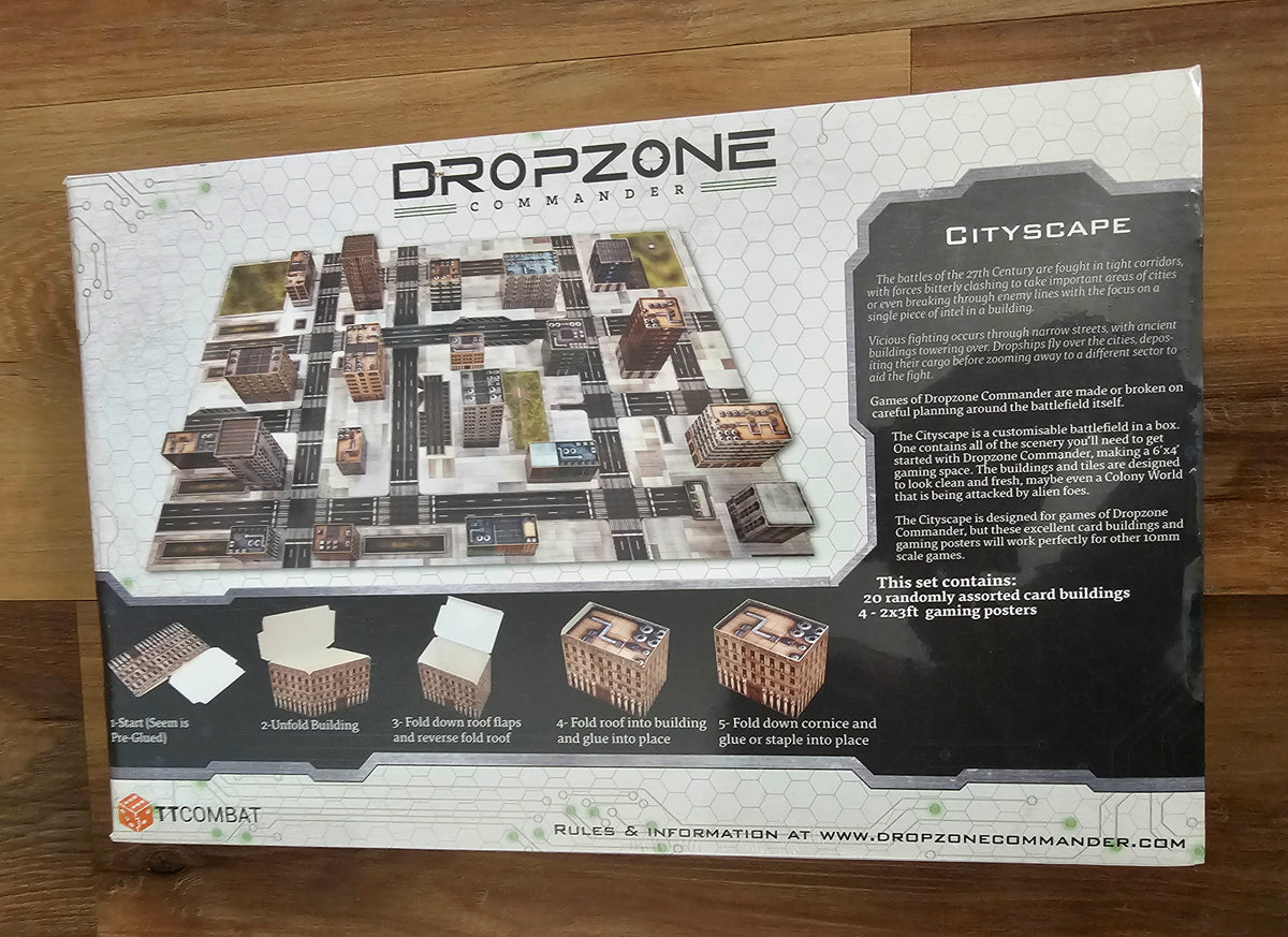 DropZone Commander Cityscape Battlefield (*See Per Order Flat Rate Shipping)