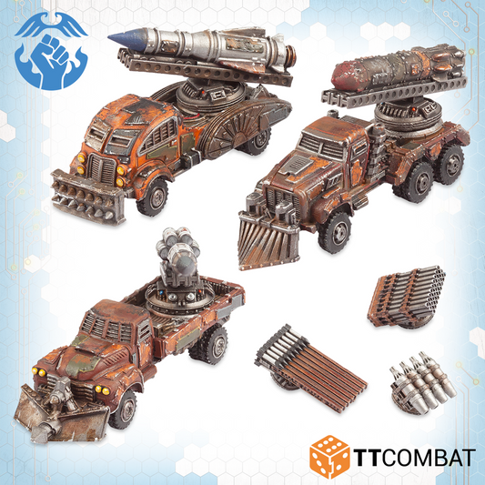 DropZone Commander: Storm Artillery Wagons (*See Per Order Flat Rate Shipping)