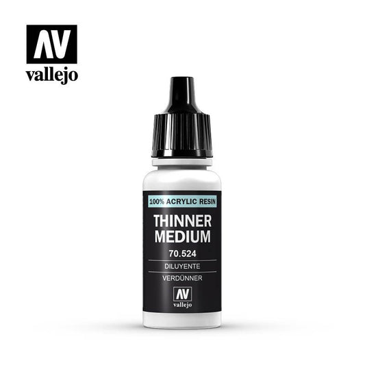 Vallejo Mediums: Thinner #200 (17ml) 70524 (*See Per Order Flat Rate Shipping)