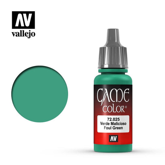 Vallejo Paint Game Color Foul Green 72025  (*See Per Order Flat Rate Shipping)