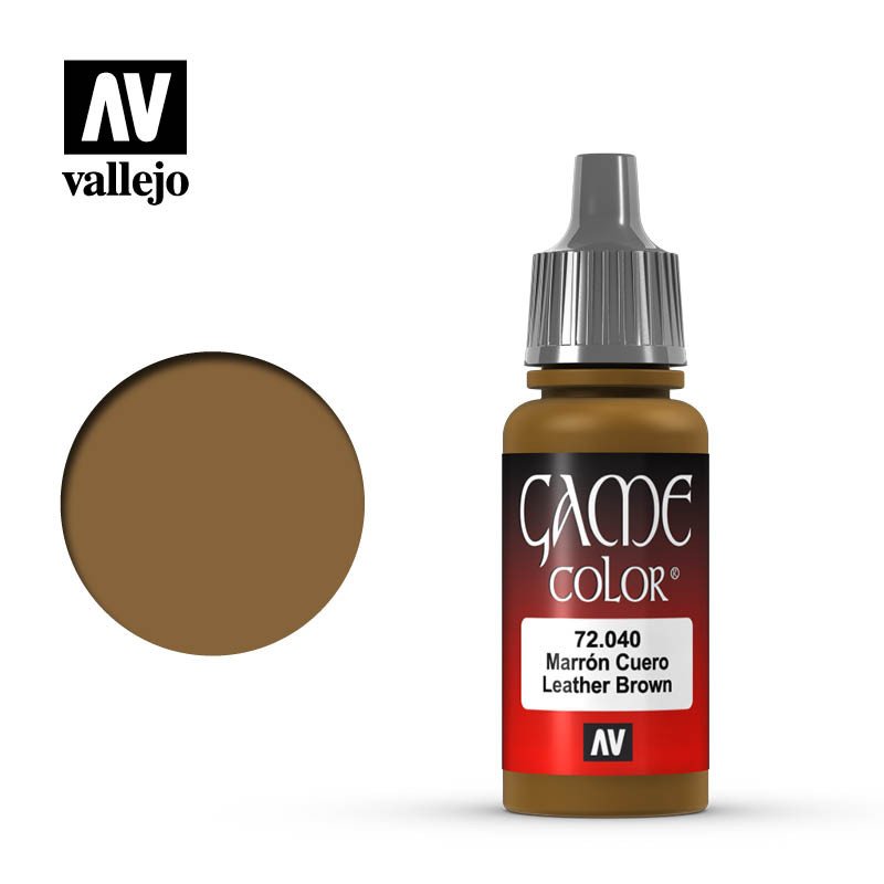 Vallejo Game Color Paint Leather Brown 72040 (*See Per Order Flat Rate Shipping)