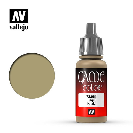 Vallejo Paint Game Color Khaki 72061  (*See Per Order Flat Rate Shipping)